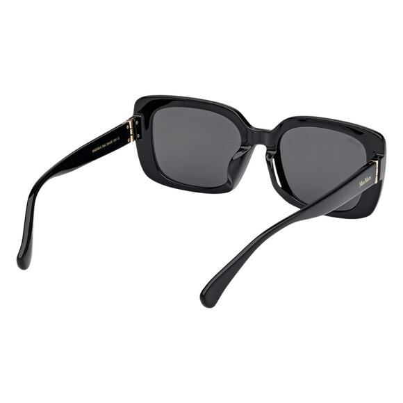 Max Mara 54mm Square Sunglasses Shiny Black / Smoke main image 4